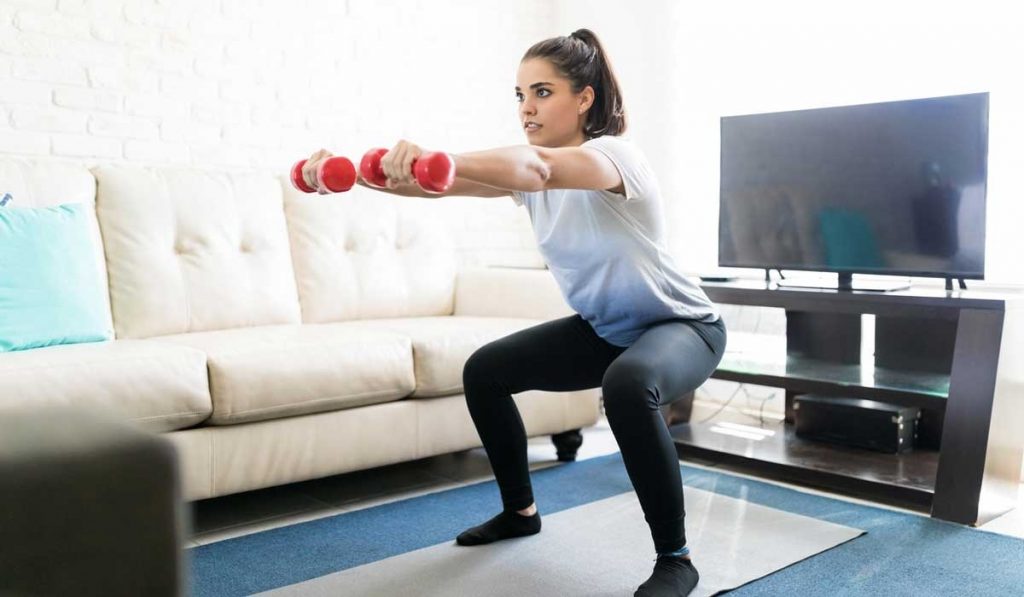 Use Sport clothing to exercise at home